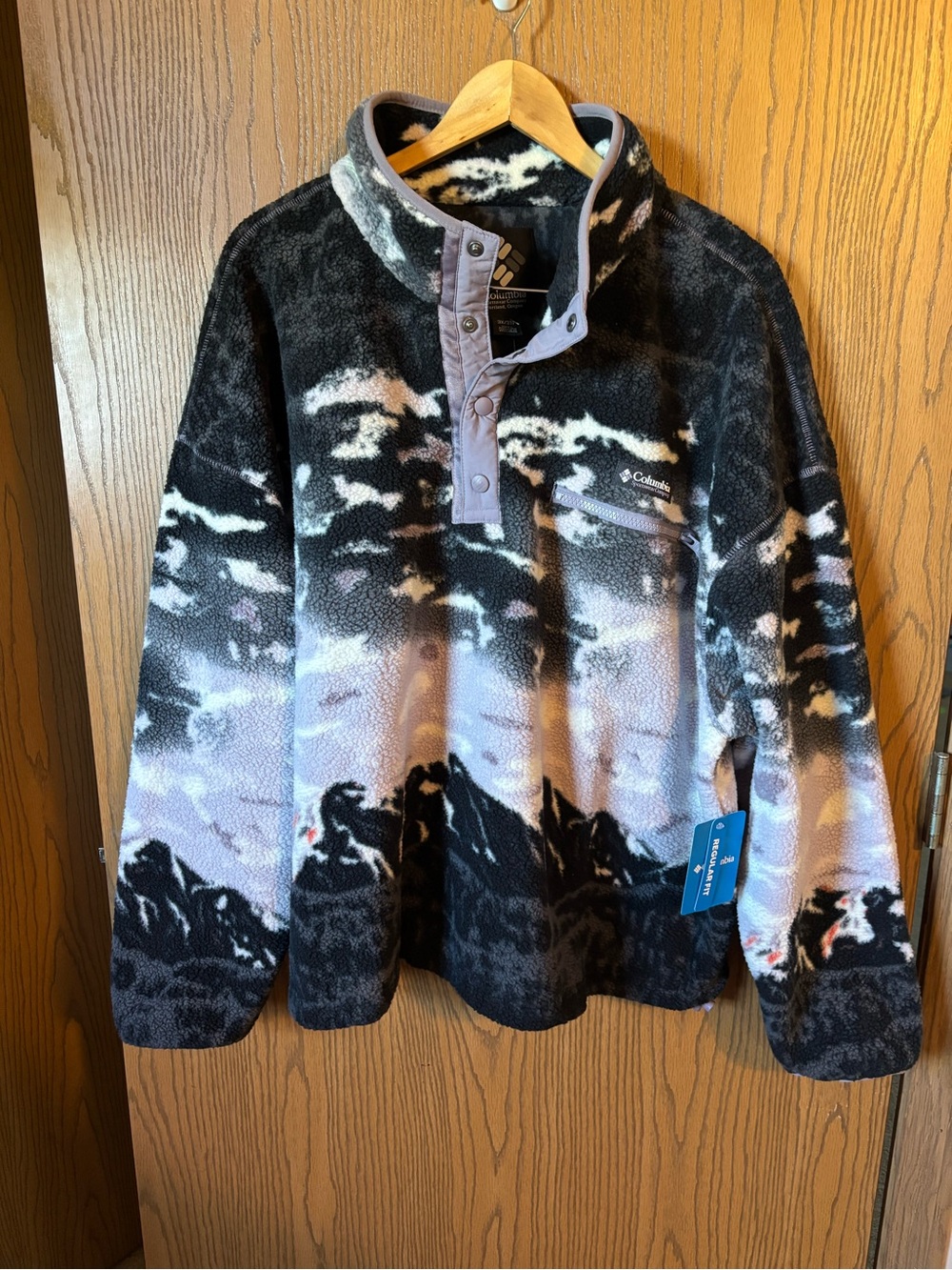 Columbia Patterned 1/4 Button Fleece Pullover